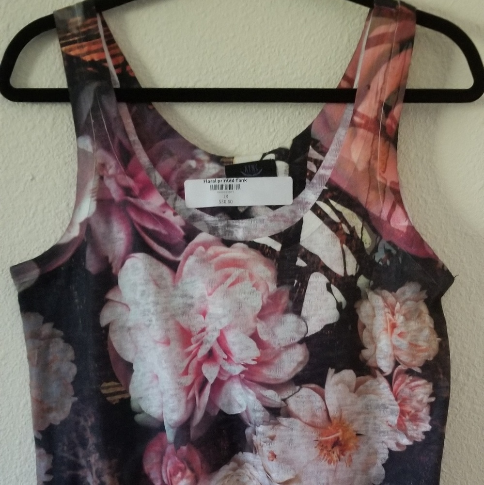 XYNC 1X Floral Print Tank